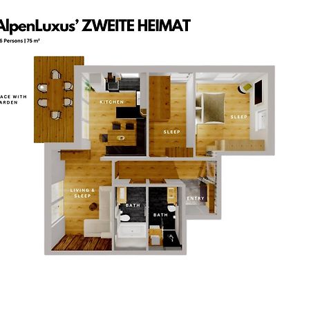 Zweite Heimat - Garden & Underground Parking Space By Alpenluxus Appartements Фюген Екстер'єр фото